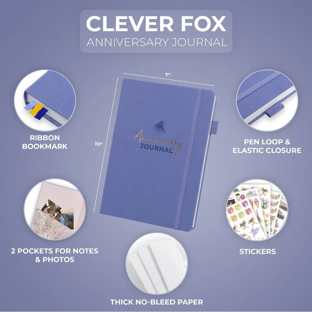 NWT/Clever Fox/Anniversary Journal/Lavender/(7